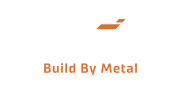 شعار Build By Metal لشركة ميتال فريم